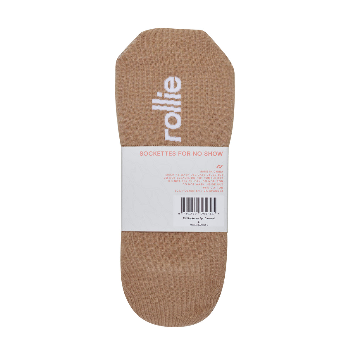 RN Sockettes 3pc Caramel