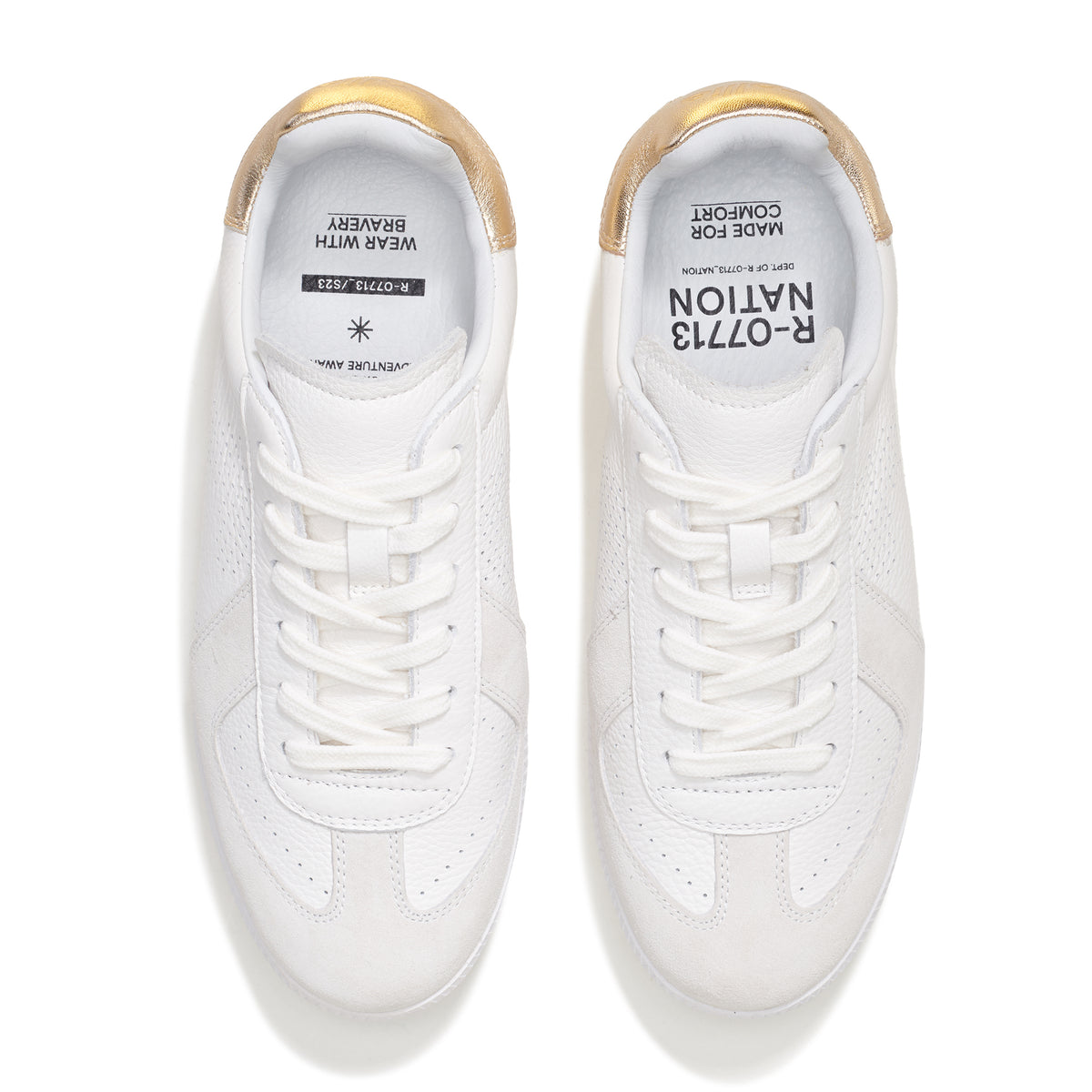 Pace White/Gold Metallic