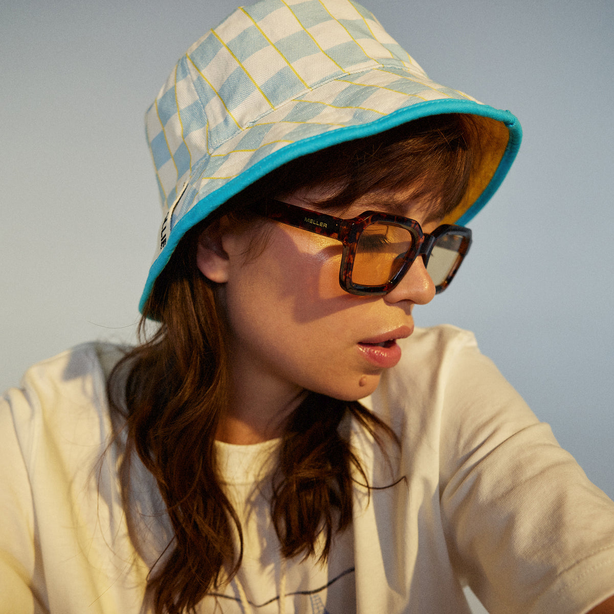 Reversible Check Bucket Hat