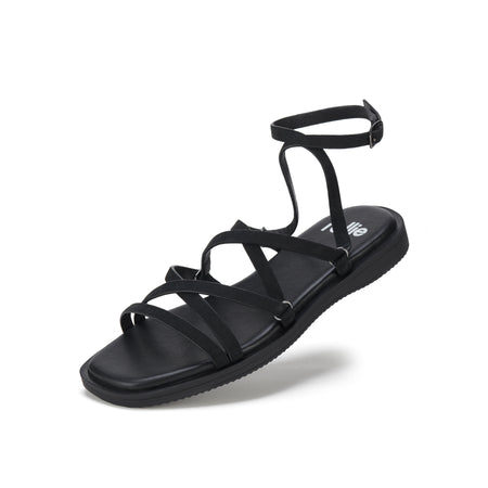 Young Original Kids' Senior Roman Sandals Black | The Warehouse