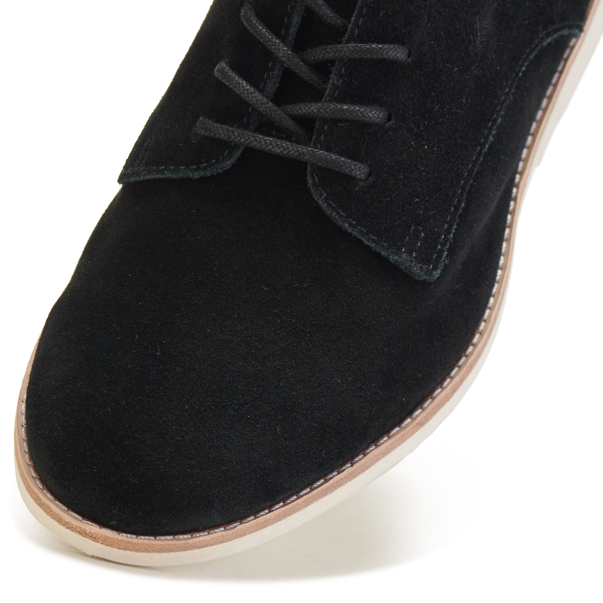 Derby Super Soft Black Suede