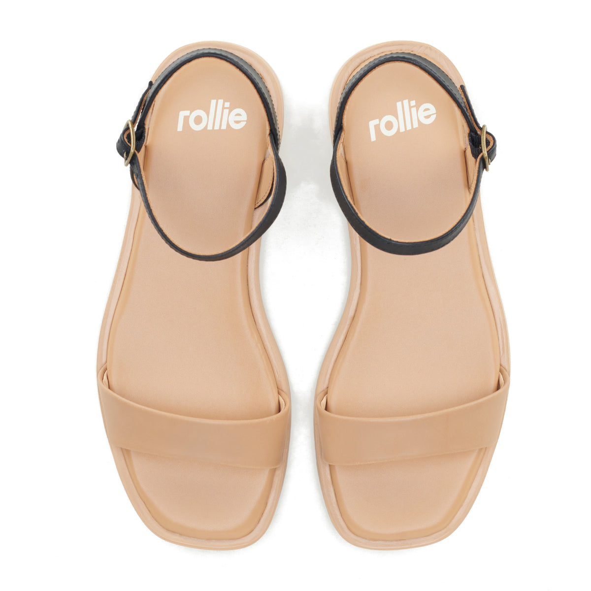 Sandal Soft Tan/Black