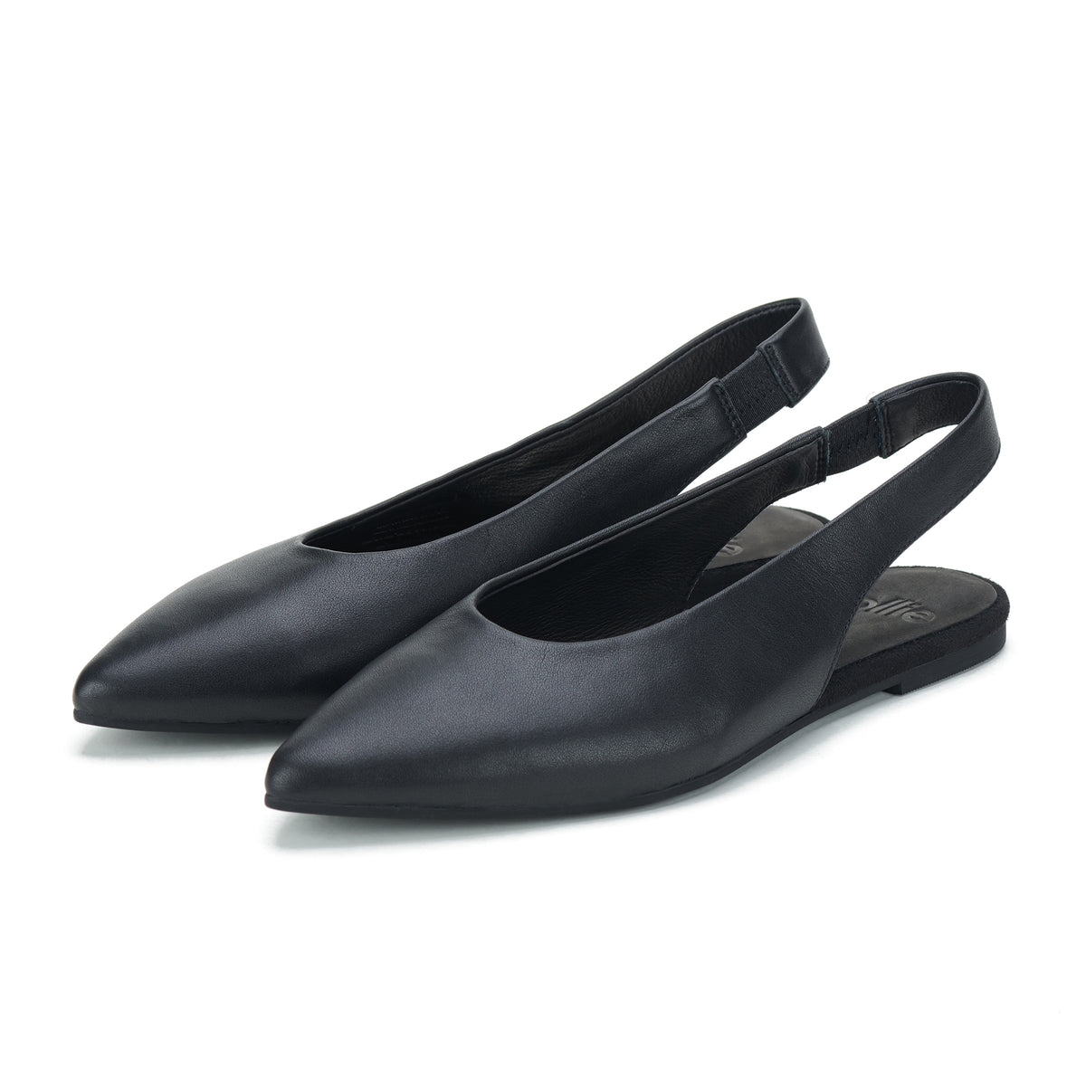 Pointed Slingback All Black