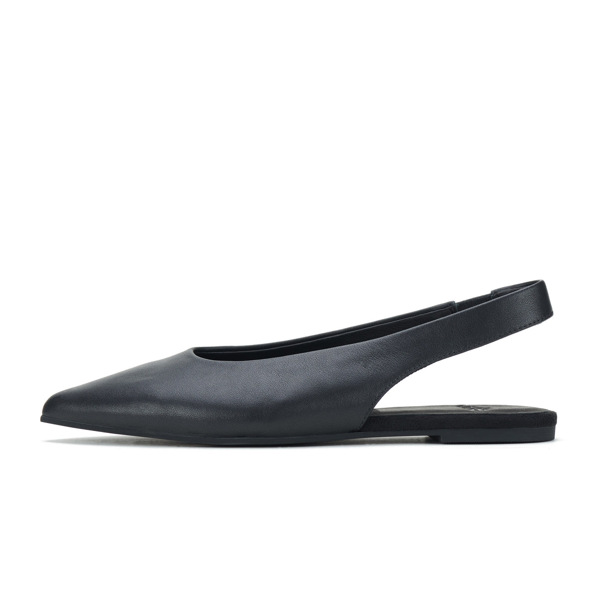 Pointed Slingback All Black