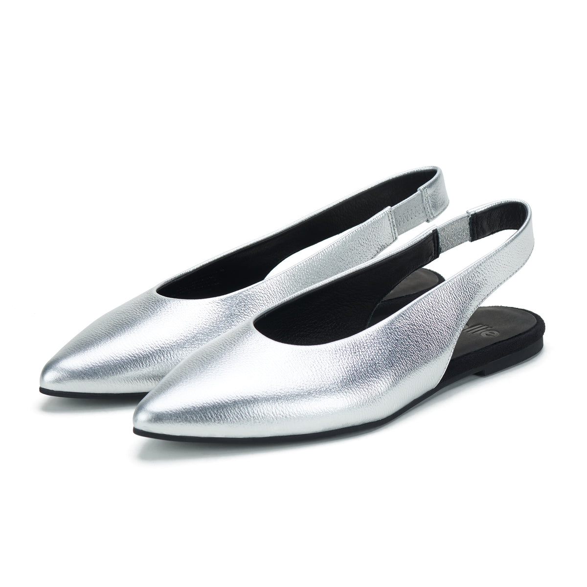 Pointed Slingback Silver