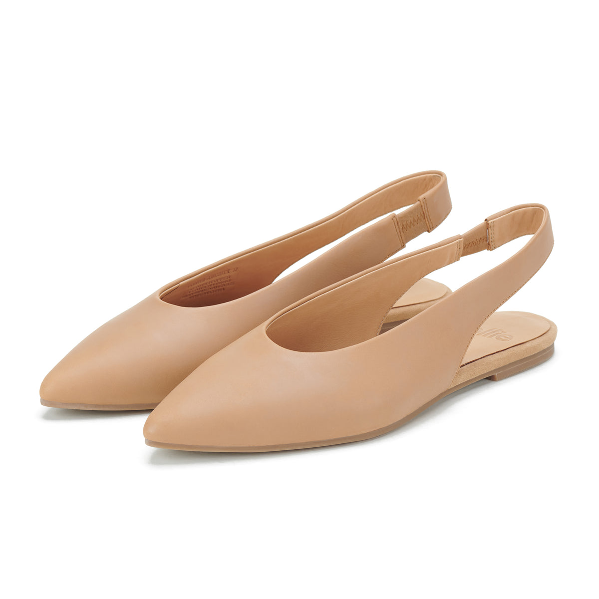 Pointed Slingback Soft Tan