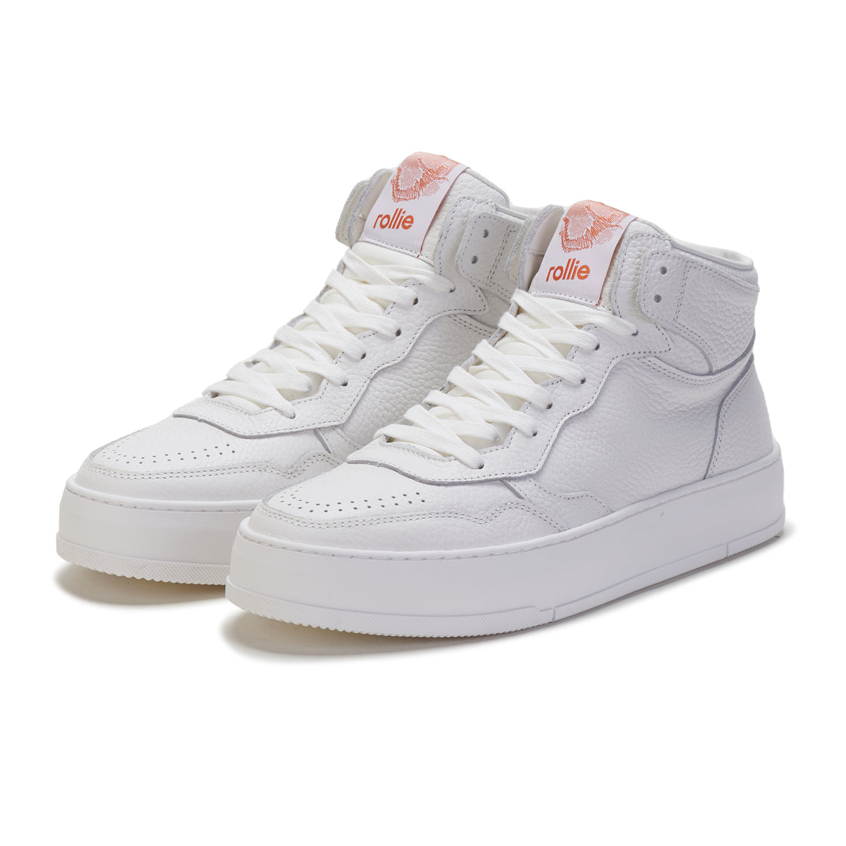 CourtPro Mens Hi White Tumble