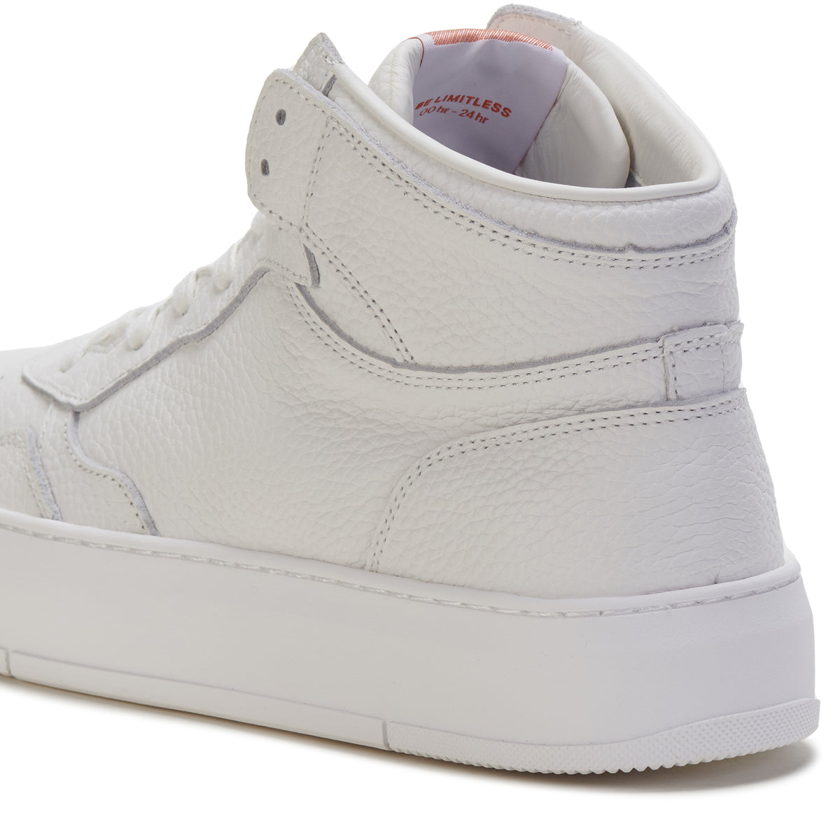 CourtPro Mens Hi White Tumble