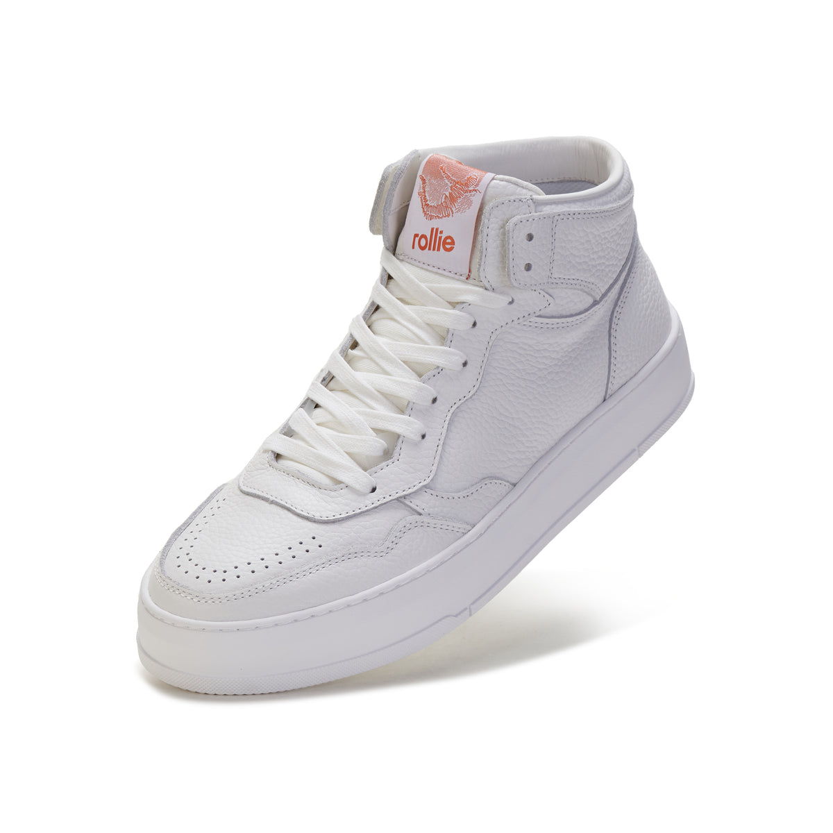 CourtPro Mens Hi White Tumble