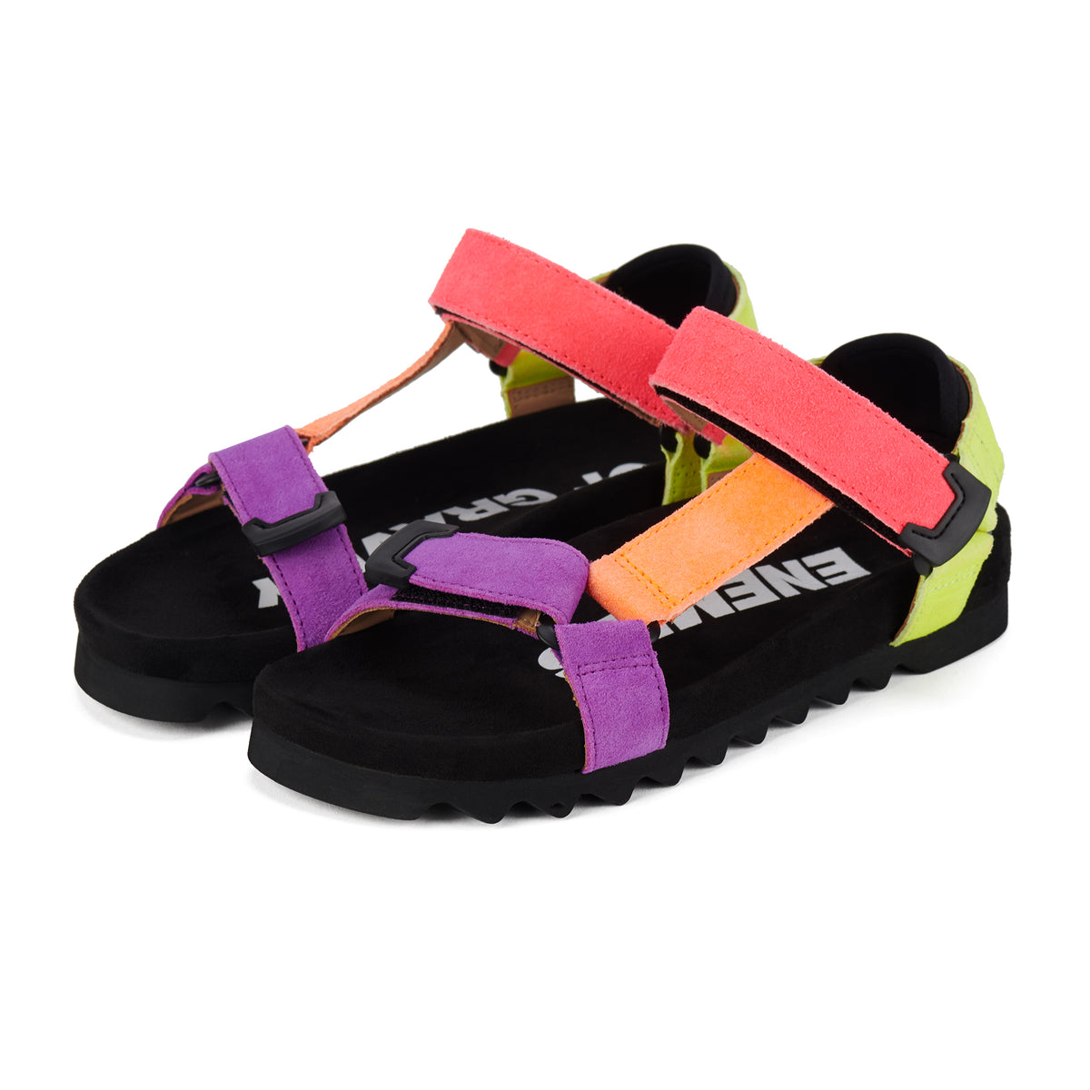 Sandal Tooth Wedge Neon Pop