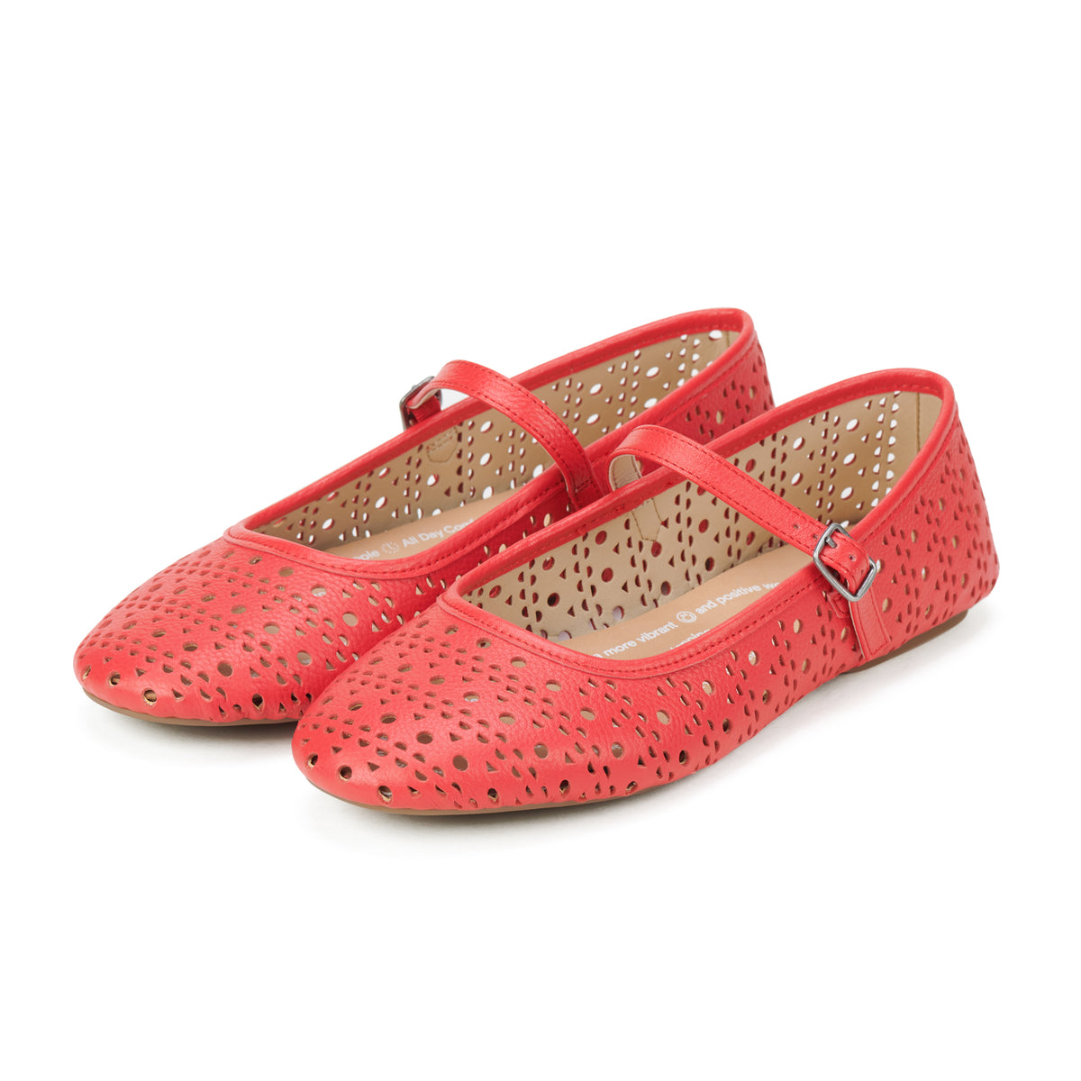 Ballet Mary Jane Laser Fiesta Red