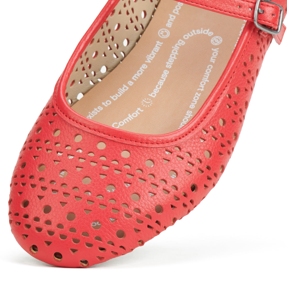 Ballet Mary Jane Laser Fiesta Red