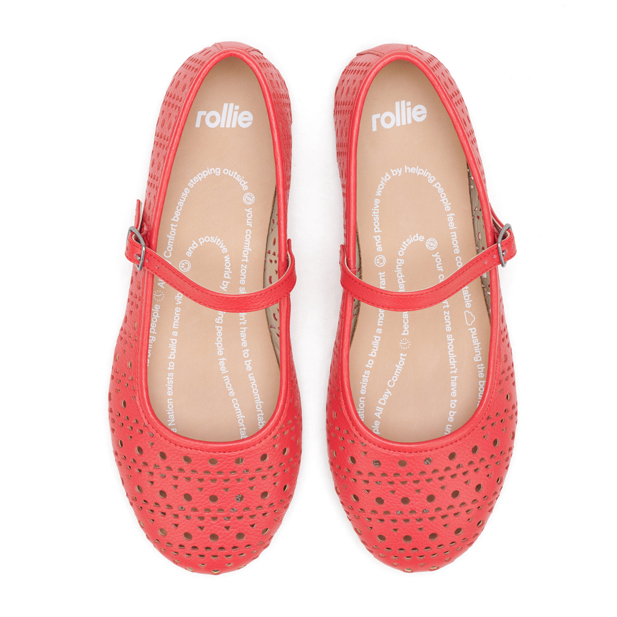 Ballet Mary Jane Laser Fiesta Red