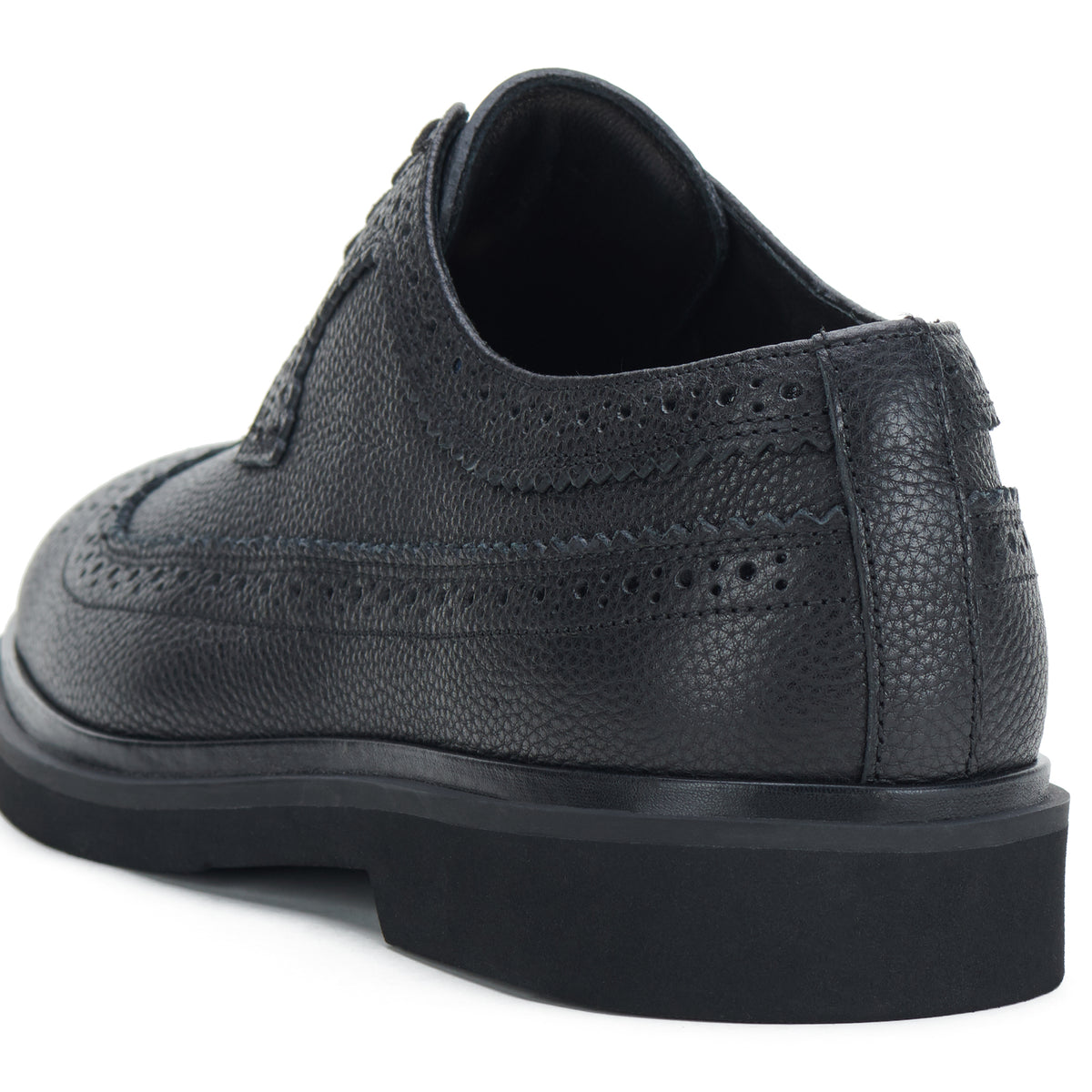 Brogue Gibson Mens Black Tumble