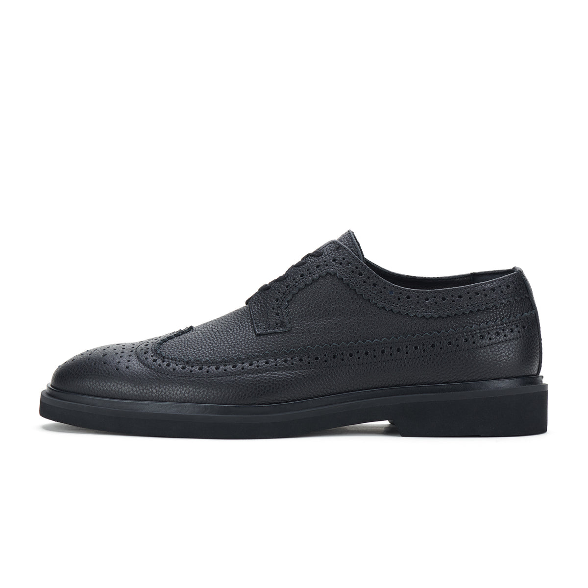 Brogue Gibson Mens Black Tumble