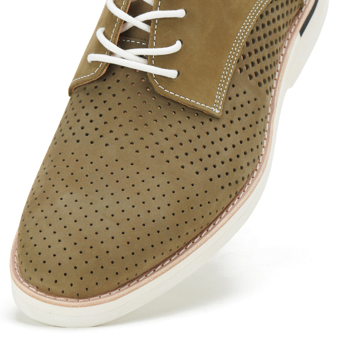 Derby Mens Punch Stack Khaki