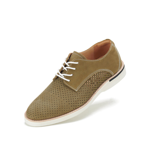 Derby Mens Punch Stack Khaki