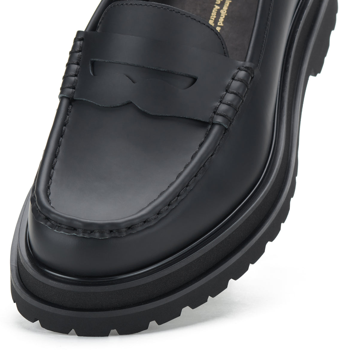 Loafer Mens Step Black Sleek