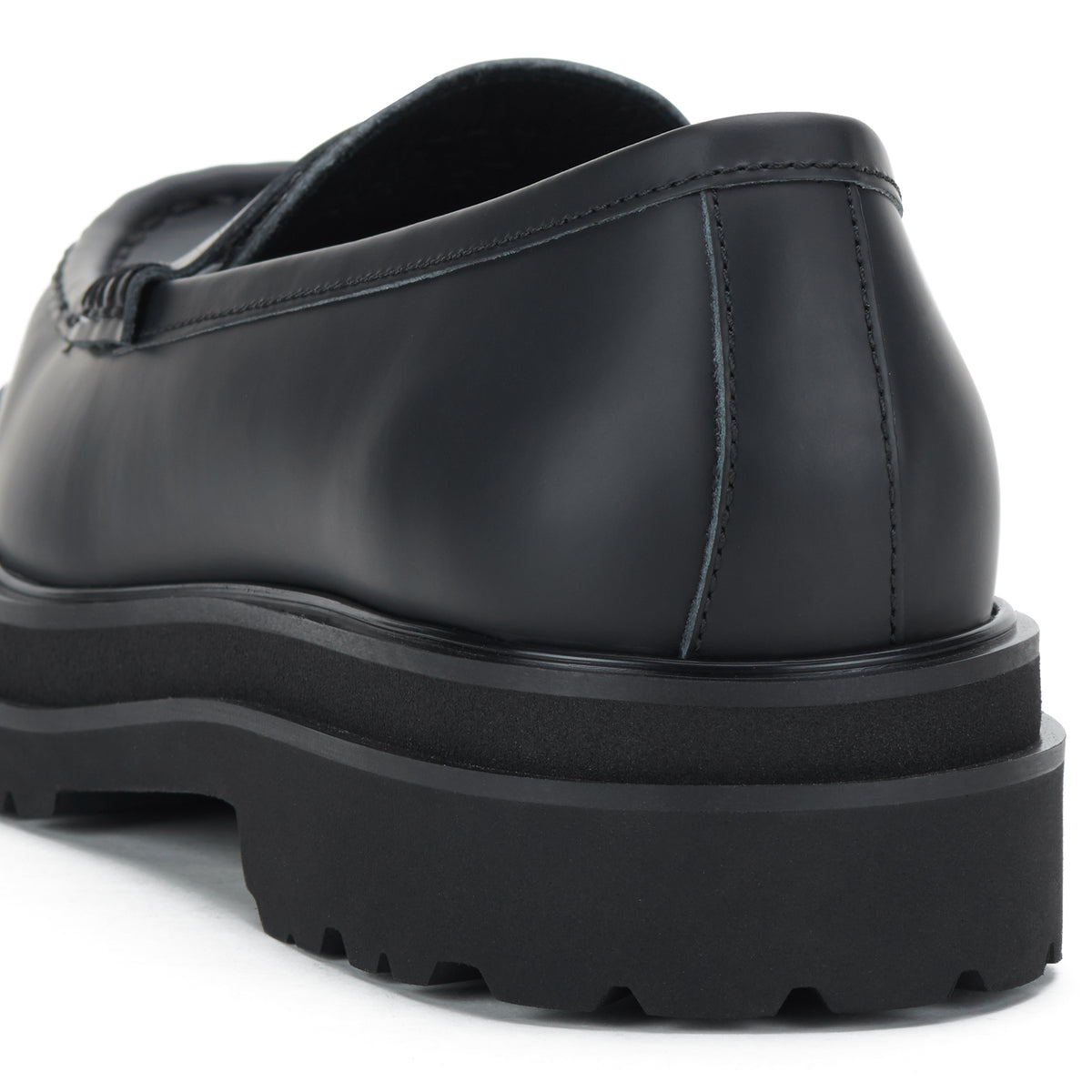 Loafer Mens Step Black Sleek