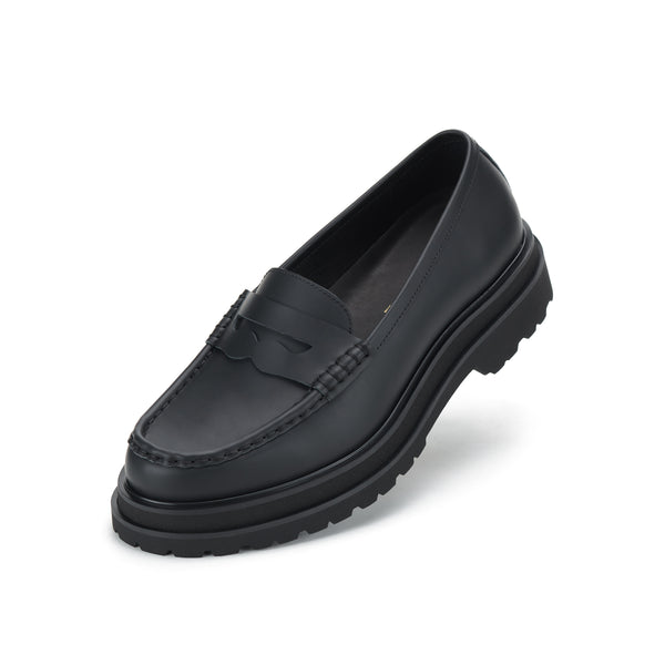 Loafer Mens Step Black Sleek