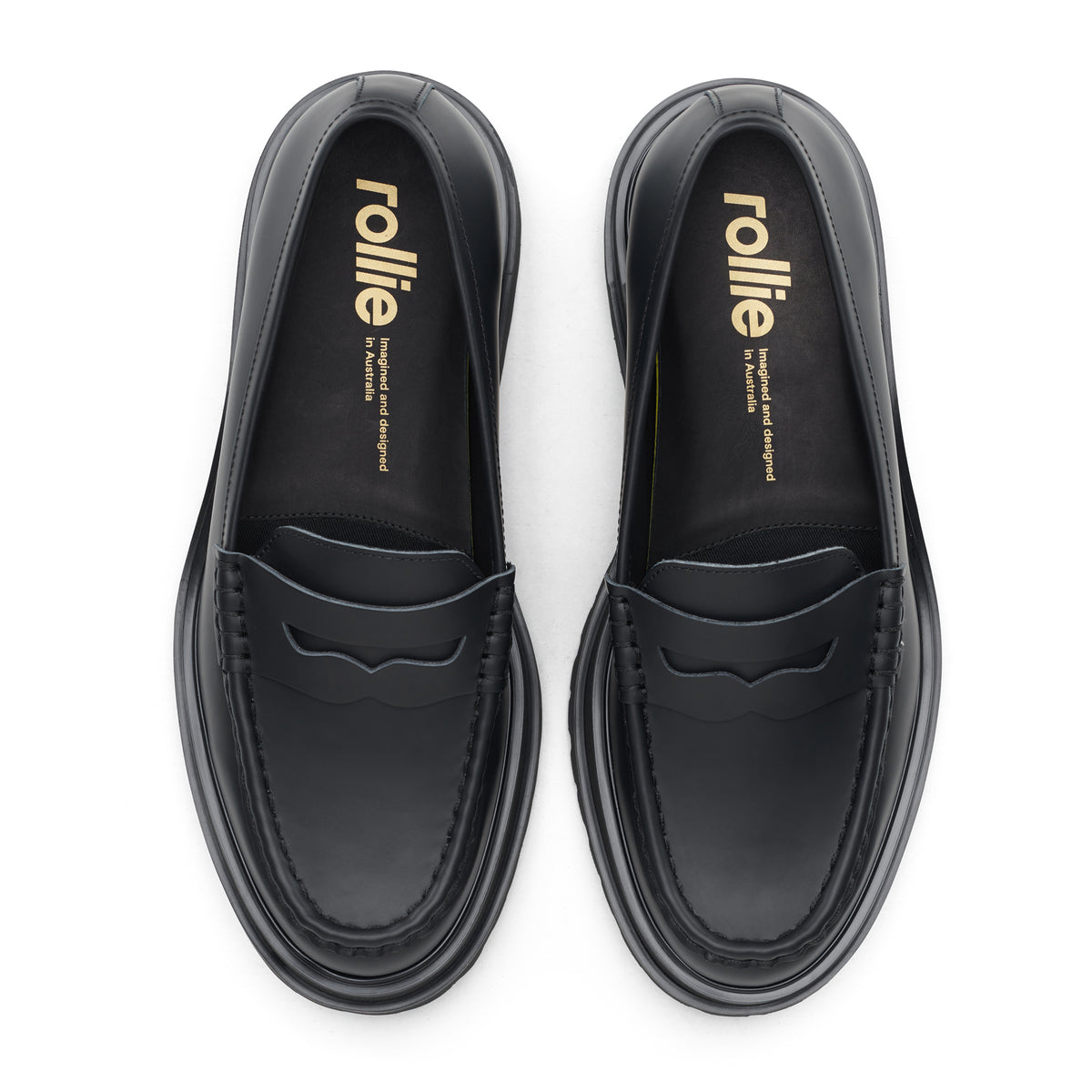 Loafer Mens Step Black Sleek