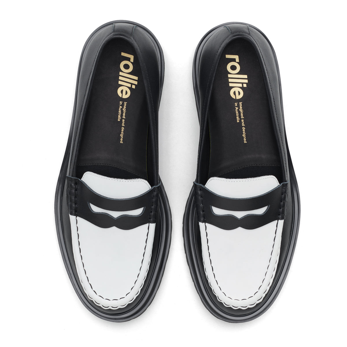 Loafer Mens Step Black/Bone