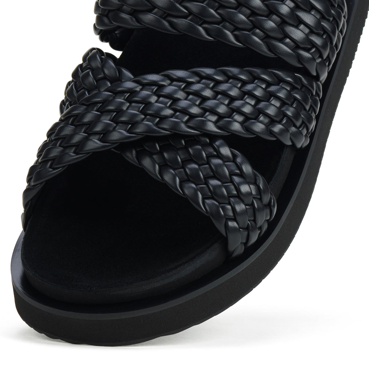 Rhodes Cross Slide Black Weave