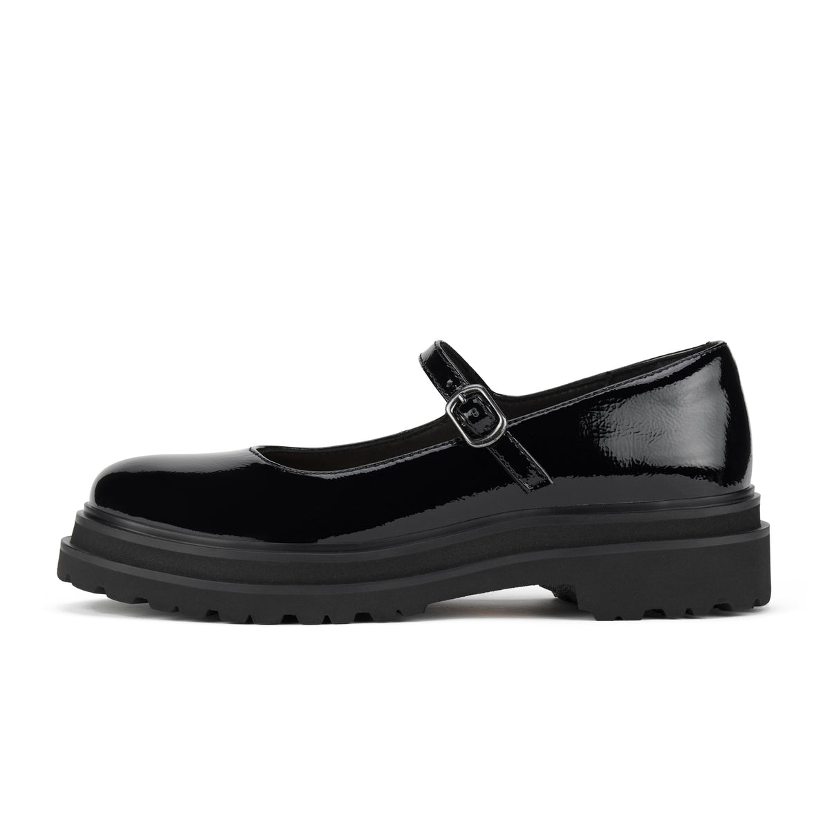 Mary Jane Step Black Patent