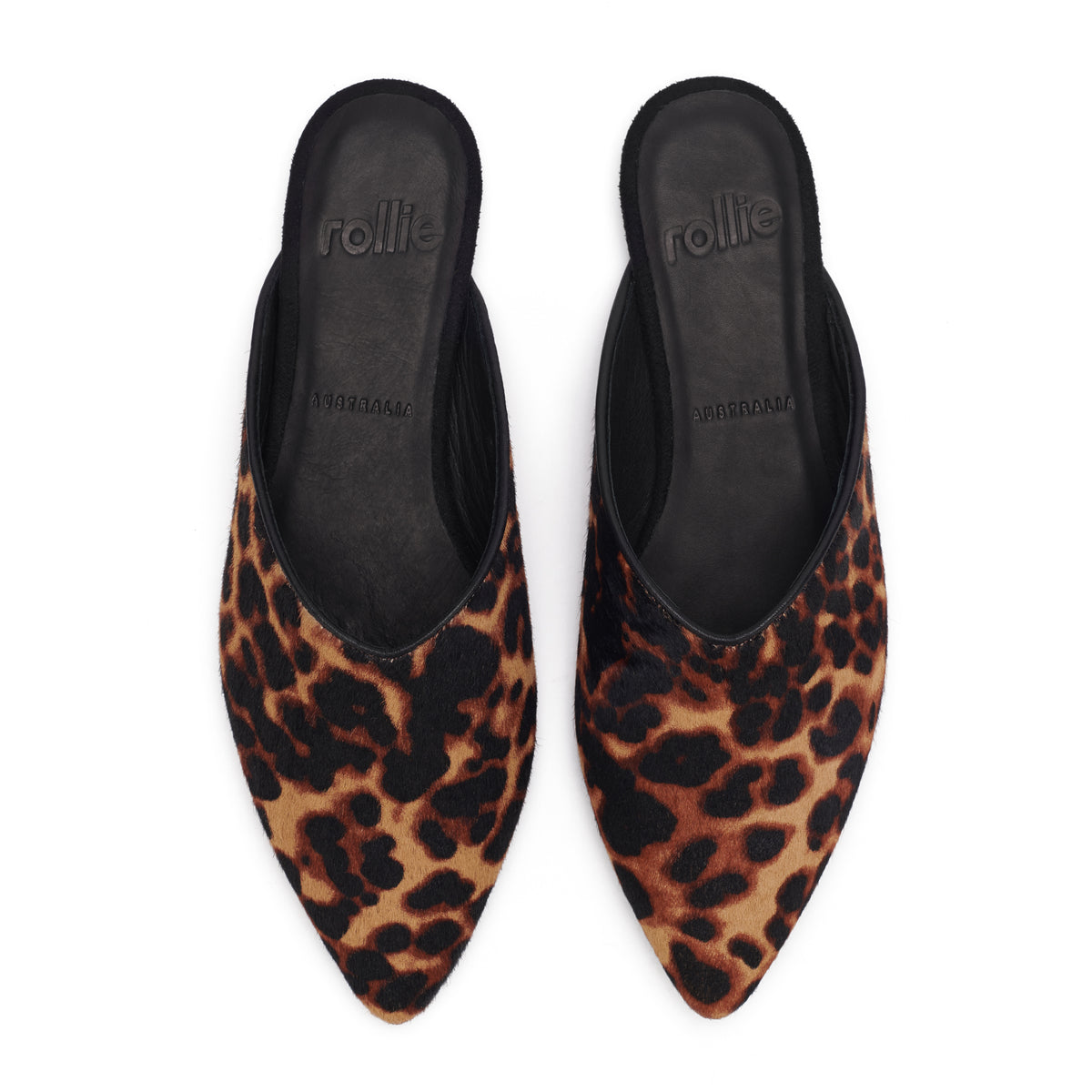 Pointed Mule Dark Camel Leopard