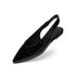 Pointed Slingback Black Patent