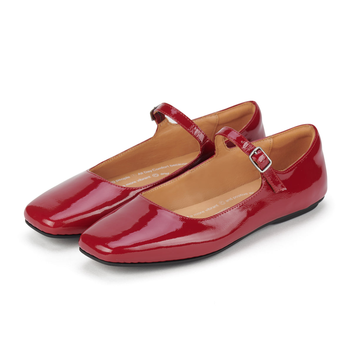 Ballet MJ Square Toe Merlot Patent