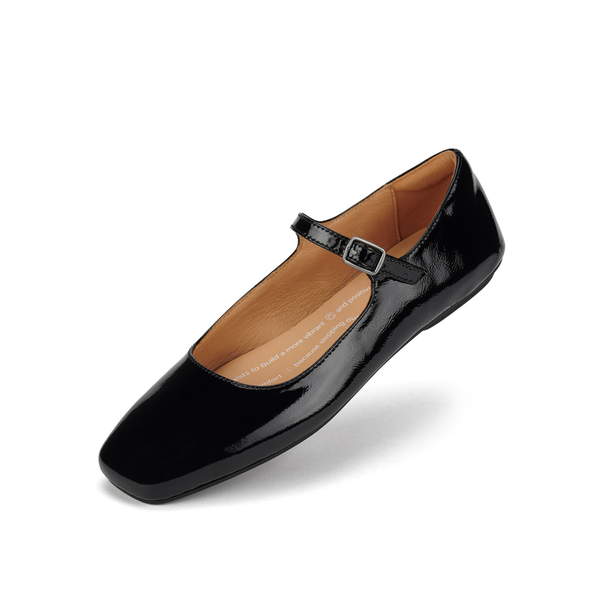 Ballet MJ Square Toe Black Patent