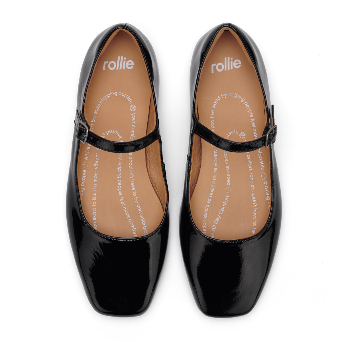 Ballet MJ Square Toe Black Patent