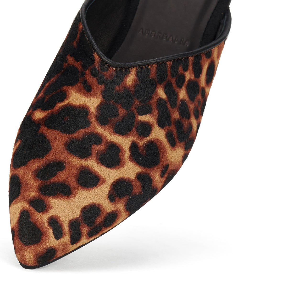 Pointed Mule Dark Camel Leopard