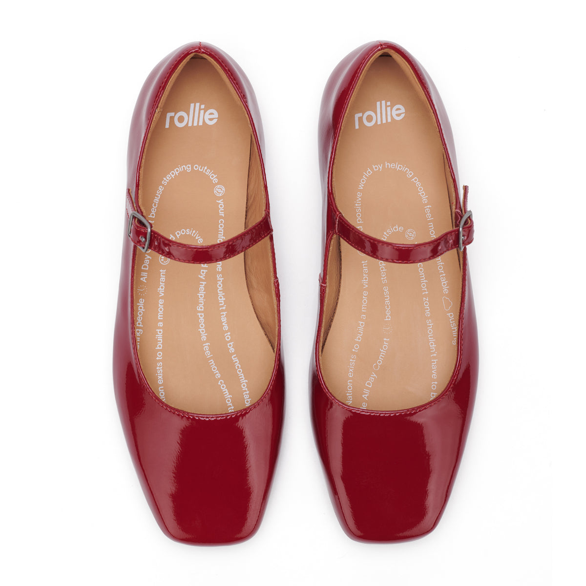 Ballet MJ Square Toe Merlot Patent