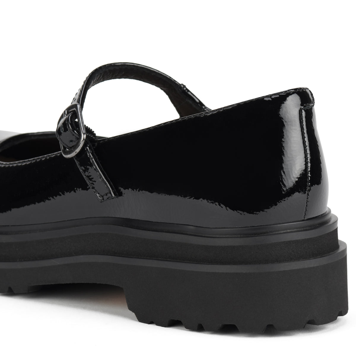 Mary Jane Step Black Patent