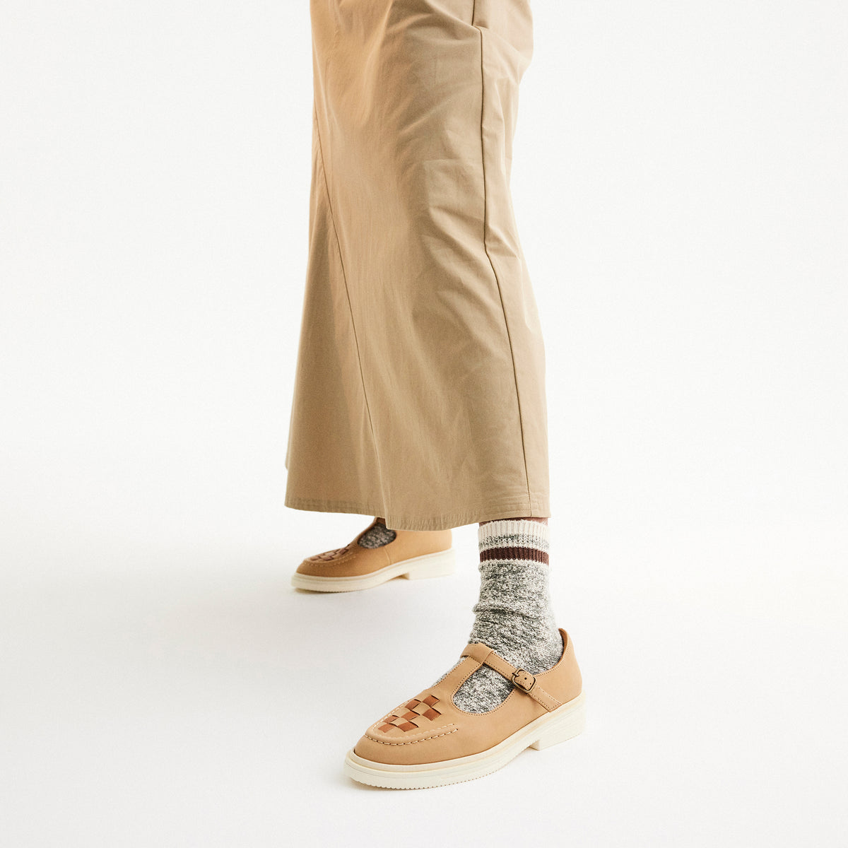 T-Bar Loafer Rise Soft Tan