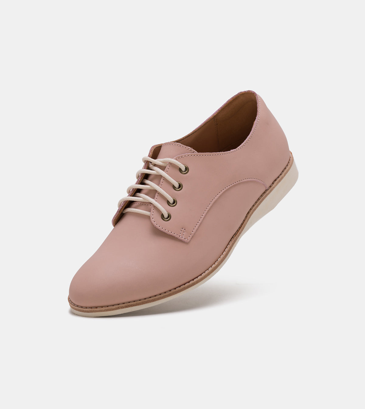 Derby Snow Pink Leather