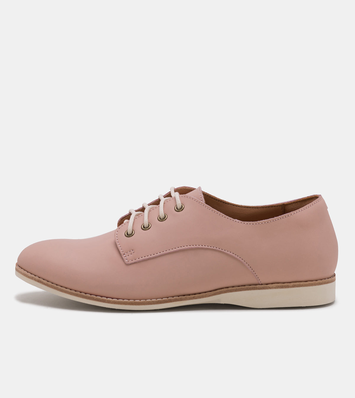 Derby Snow Pink Leather